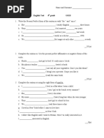 English Test 8th Grade GR B