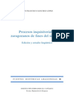 Procesos Inquisitoriales A Finales Del Siglo XV PDF