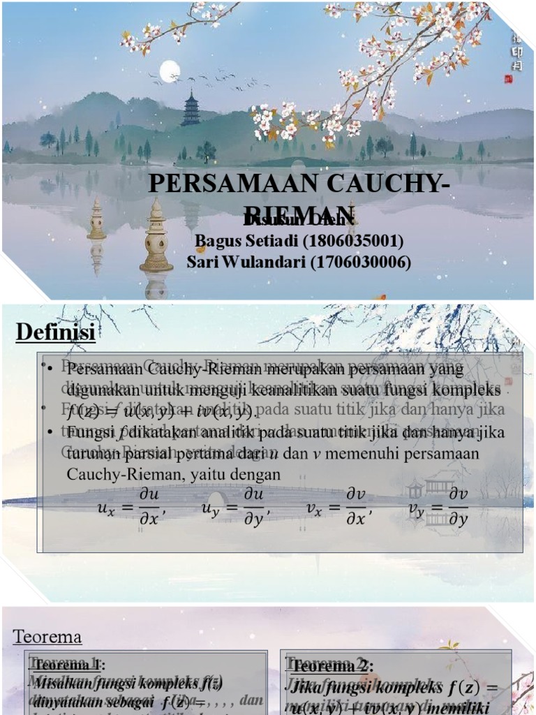 Persamaan Cauchy-Rieman | PDF