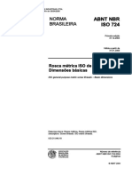 NBR724 - Rosca Metrica - ISO - Uso - Geral PDF