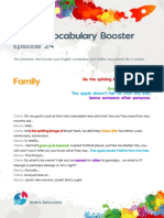 English Vocabulary Booster: Family