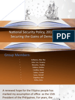 National Security Policy, 2011-2016: Securing The Gains of Democracy