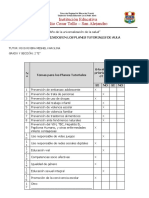 Temas Priorizados en Los Planes Tutoriales de Aula 2e