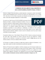 NT Nº 68 Orientações Sobre o Período de Isolamento para Indivíduos Com Teste Sorológico Teste Rápido Positivo para Covid 19