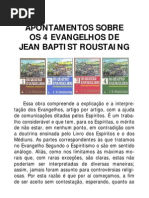 Apontamentos Sobre Os Quatro Evangelhos de J-B Roustaing