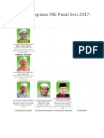 Senarai Pimpinan PAS Pusat Sesi 2017-2019