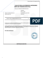 Certificado de Avalúo Fiscal de Periodos Anteriores (Trámite de Posesión Efectiva)