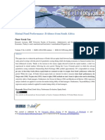 Mutual Fund Performance: Evidence From South Africa: Ömer Faruk Tan