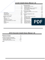 2010 Chevrolet Cobalt Owners PDF