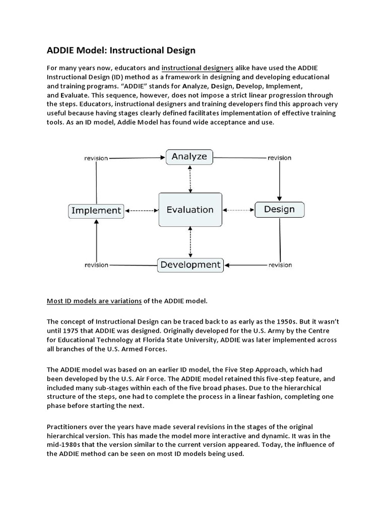 ADDIE Model for Instructional Design Beginners