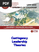 Topic 5 Contingency Leadership Theories