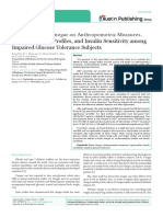 Intake of Black Vinegar on Anthropometric Measures, Cardiometabolic Profiles, and Insulin Sensitivity among Impaired Glucose Tolerance Subjects