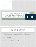 LG Hausys Presents Upvc Doors and Windows