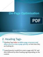 On-Page Optimisation Techniques