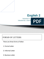 Forms and Types of Business Letters