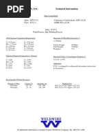 Weldwire Company, Inc. Technical Information