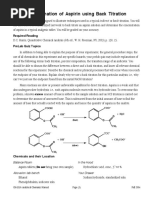 Synthesis of Aspirin (Lab Report) | PDF | Aspirin | Crystallization