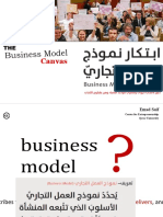 Business Model Canvas in Arabic