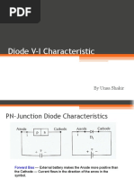 Diode V-I Characteristic: by Unsa Shakir