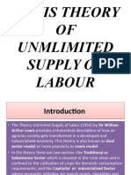 Lewis Theory of Unmlimited Supply of Labour