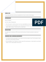 Resume Template for Job Seekers