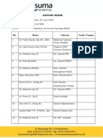 Absen Pelatihan PMKP 1