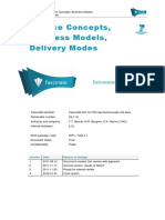 Service Concepts, Business Models, Delivery Modes: Deliverable D4.1.1b