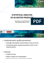 STATISTICAL ANALYSIS OF WATER QUALITY PARAMETERS