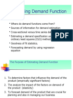 Estimating Demand Function