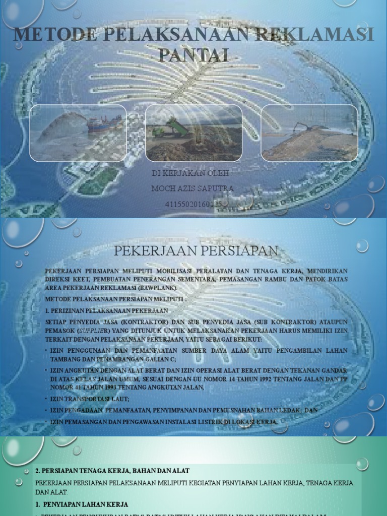 Metode Reklamasi Pantai di Makassar | PDF | Griya & Taman | Teknologi ...