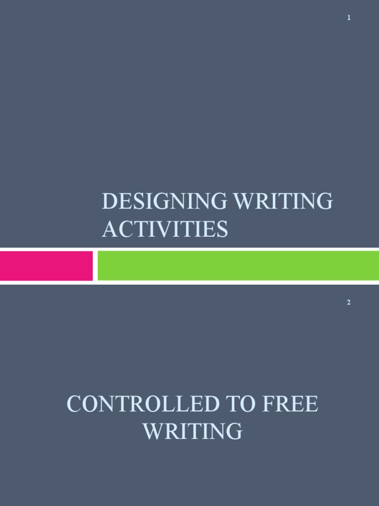 Designing Effective Writing Activities | PDF | Question | Human ...