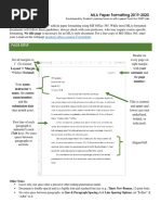 Mount Royal University MLA Formatting Guide 2019-2020