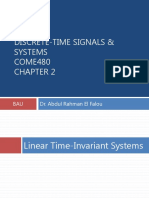 Discrete-Time Signals & Systems COME480: Dr. Abdul Rahman El Falou BAU