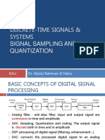 Discrete-Time Signals & Systems Signal Sampling and Quantization