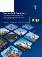 Products & Solutions: Comprehensive, Integrated Suite of Power System Software Modules From Modeling To Operation