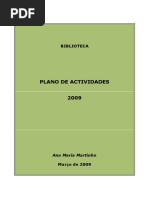 Plano de actividades 2009