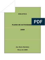 Plano de actividades 2009