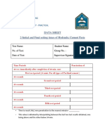 Data Sheet 2-Initial and Final Setting Times of Hydraulic Cement Paste