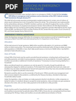 Housing Provisions in Emergency COVID 19 Relief Package