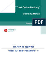 CTBC "Trust Online Banking": Operating Manual