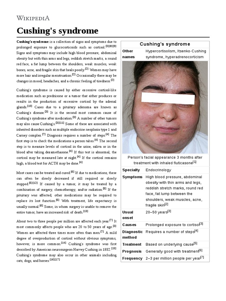 Cushing's Syndrome | PDF | Adrenocorticotropic Hormone | Animal Anatomy