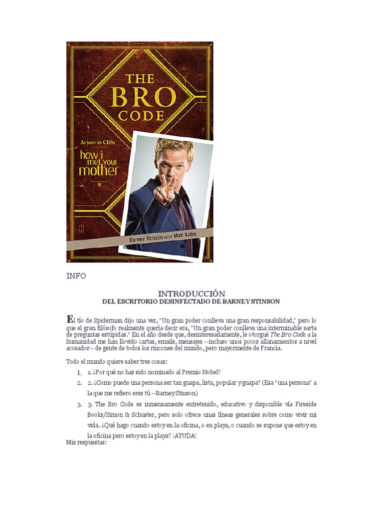 Bro Code | PDF