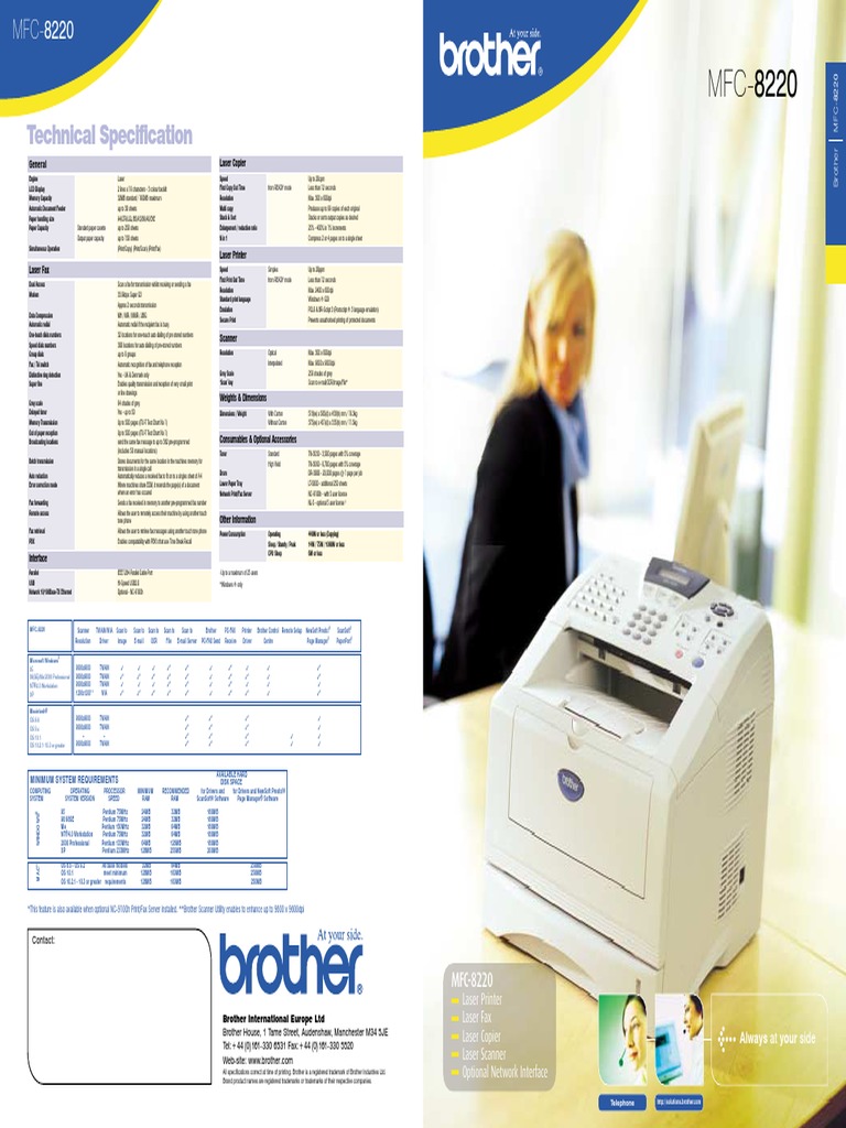 Technical Specification: General Laser Copier | PDF | Image Scanner | Fax