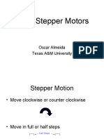 Using Stepper Motors: Oscar Almeida Texas A&M University