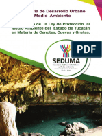 Reglamento de La Ley de Protección de Medio Ambiente Del Estado de Yucatán en Materia de Cenotes, Cuevas y Grutas