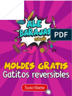 Moldes Gatito Reversible