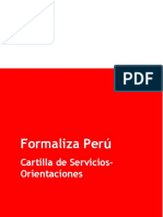Cartilla de Orientación a Usuarios Formaliza Perú