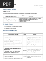 CAT - G3516H Fuel Pressure Is High PDF