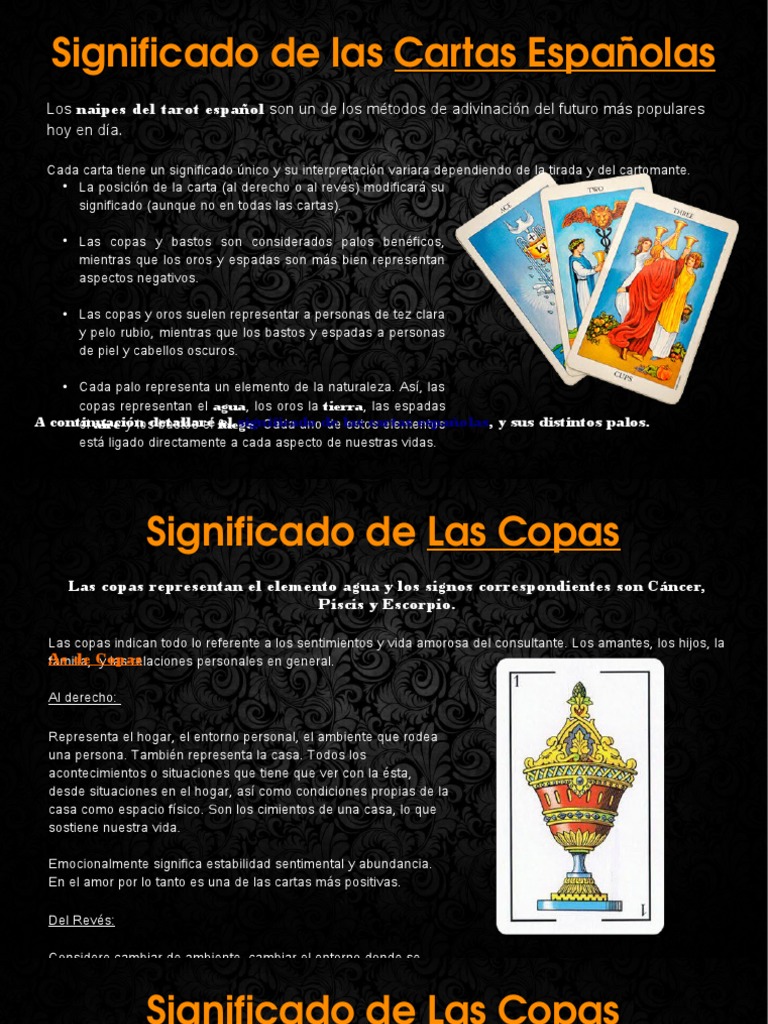 Significado de Las Cartas Espanolas | PDF | Felicidad | Amor