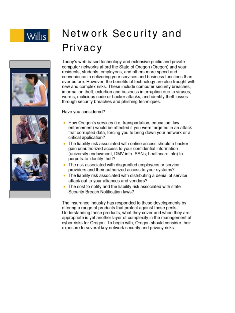 Network Security and Privacy | PDF | Computer Security | Security